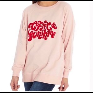 WILDFOX Coffee & Sunshine Sweatshirt L NWT